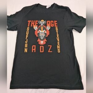 Sufjan Stevens NWOT The Age of Adz Album COVER Black Tee sLarge